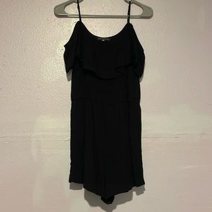 Black Off the Shoulder Romper